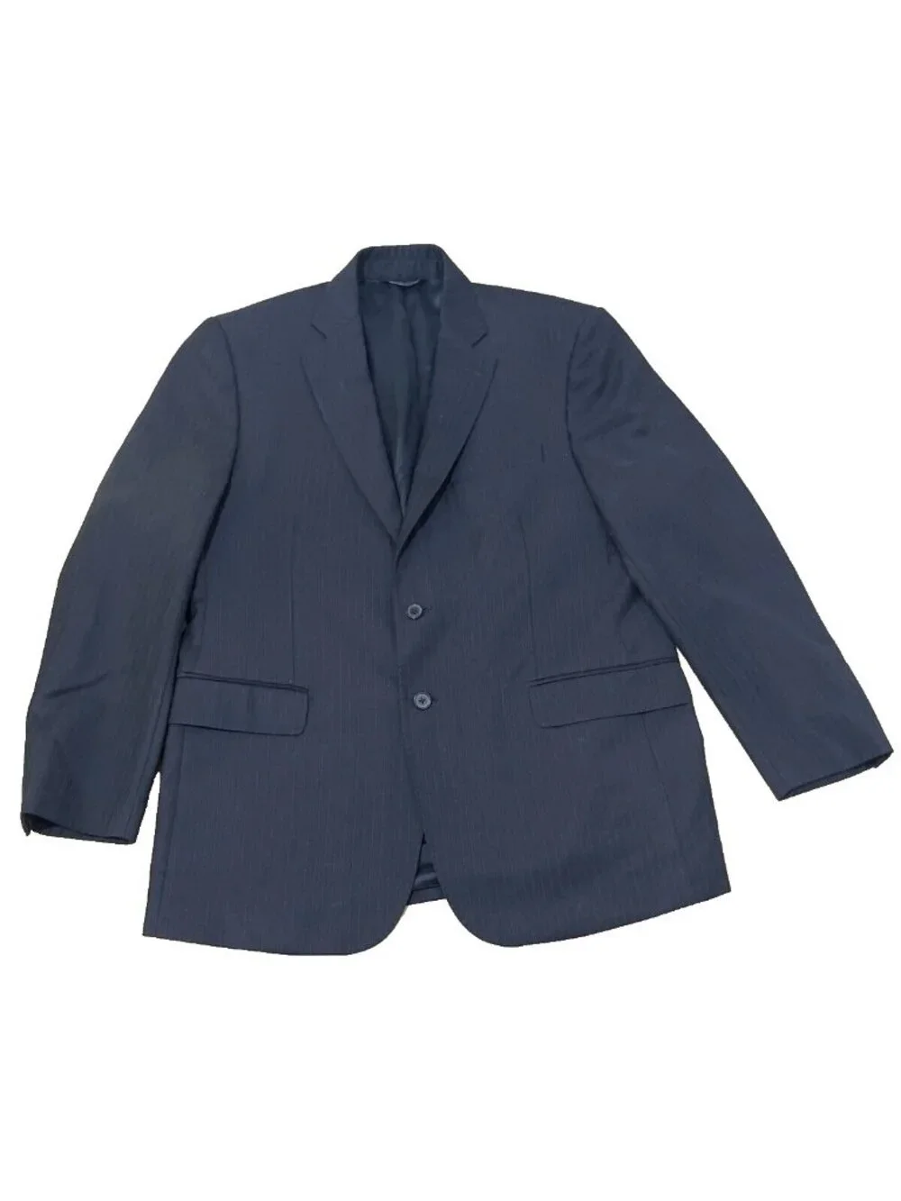 Ermenegildo Zegna Traveller Wool Silk Sport Coat Blazer Black Striped Mens 42R
